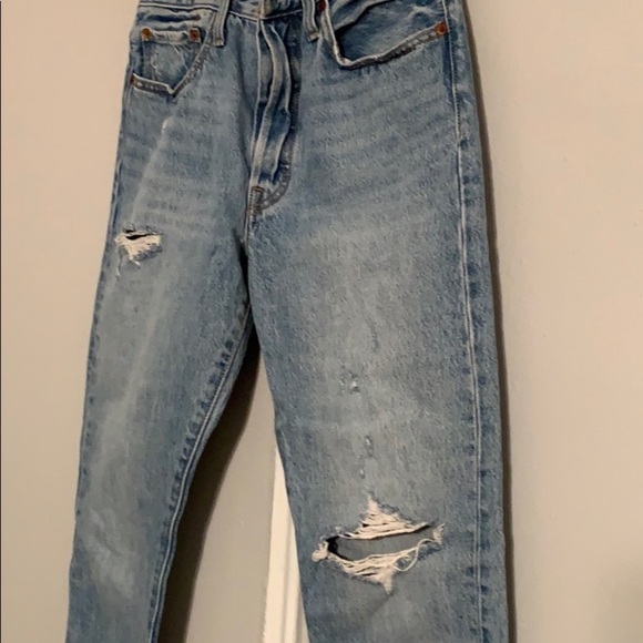 Levi's Premium distressed jeans 501 skinny blue - Picture 4 of 15